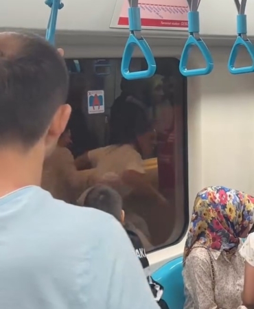 Maltepe Marmaray’da kadınlar kavga etti