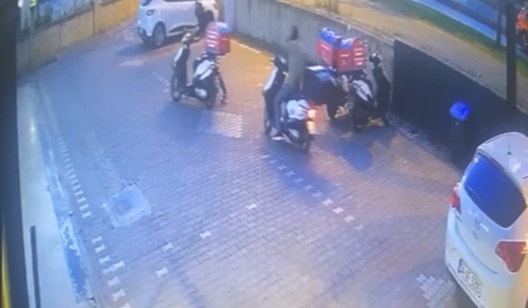 Motosiklet faresini 200 güvenlik kamerasını inceleyerek yakaladılar