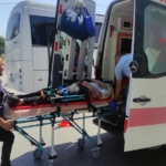 Motosiklet kazasında sürücü yaralandı