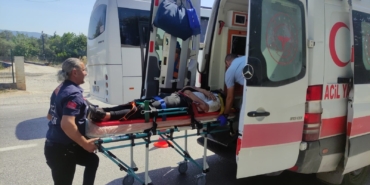 Motosiklet kazasında sürücü yaralandı