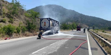 Muhtemel bir faciayı itfaiye önledi