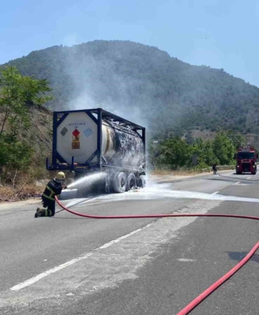Muhtemel bir faciayı itfaiye önledi
