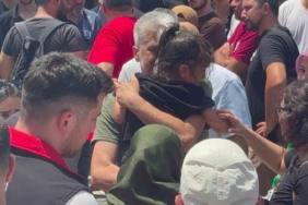 Öldürülen müdür yardımcısının iki çocuğundan babaya son bakış