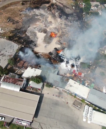 Palet fabrikasında çıkan yangın kontrol altına alındı