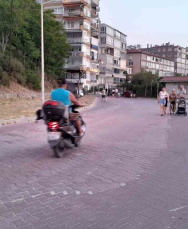 Sahilde motosiklet işgali