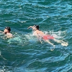 Sarıyer’de Kurban Bayramı’nın ilk gününde vatandaşlar boğazda serinledi