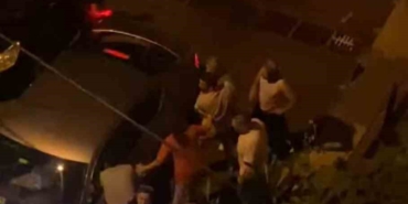 Şişli’de sopalı yol verme kavgası kamerada
