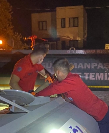 Süleymanpaşa Belediyesi’nden Çanakkale yangınlarına müdahalede destek oldu