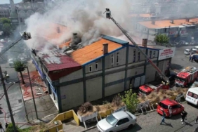 Sultangazi’de Sanko Sanayi Sitesi’nde korkutan yangın