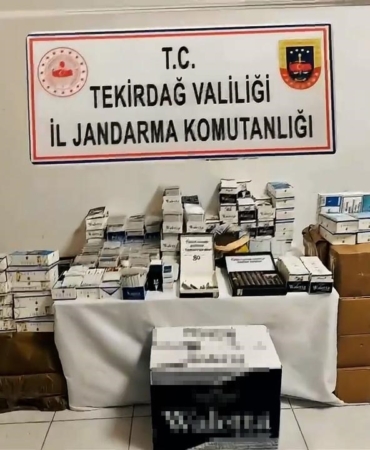 Tekirdağ’da kaçak tütün operasyonu: Binlerce paket ele geçirildi