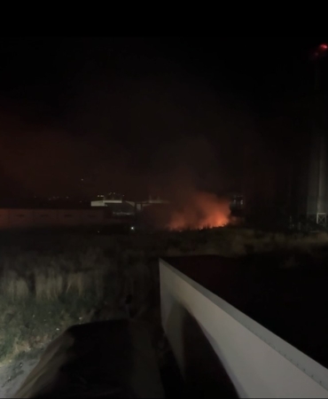 Tekirdağ’da trafo patlaması sonucu otluk alanda yangın çıktı