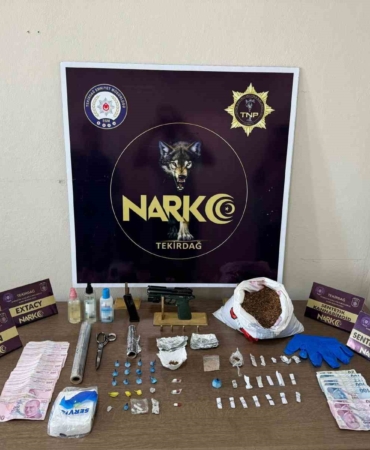 Tekirdağ’da uyuşturucu operasyonu