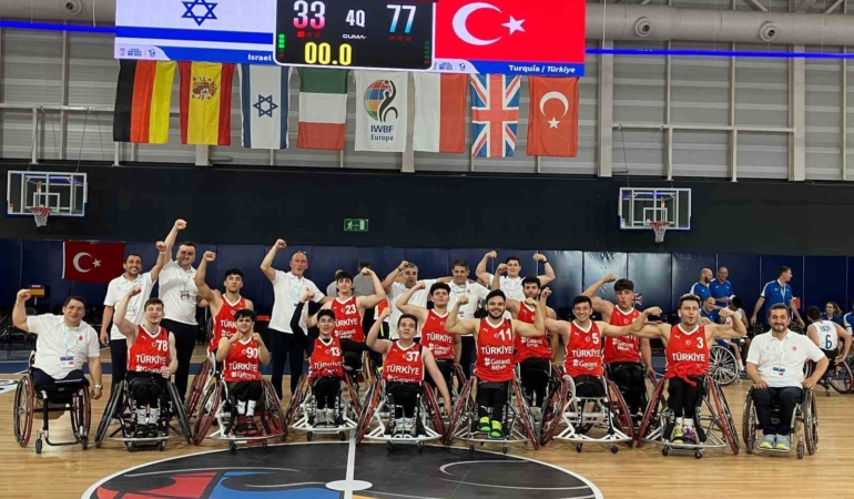 U23 Tekerlekli Sandalye Milli Takımı, IWBF Avrupa Şampiyonası ilk maçını kazandı