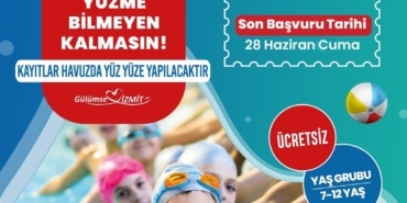 Ücretsiz yüzme kursu için son başvuru tarihi 28 Haziran