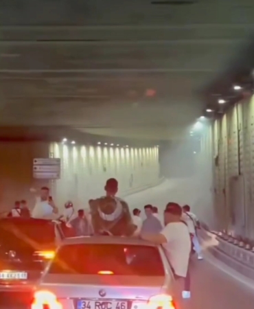 Ümraniye’de asker eğlencesi için tüneli kapattılar