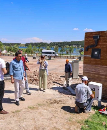 Vali Aygöl, Pelitözü Gölpark’taki çalışmaları inceledi