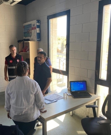 Vali İlhami Aktaş, 1915 Çanakkale Köprüsü Canlı Hayvan Kontrol Noktasında incelemelerde bulundu