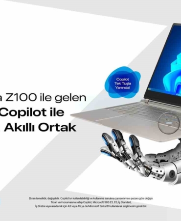 Windows’da Copilot ile yapay zeka Casper Nirvana Z100’de