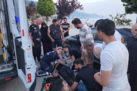 Yalova Esenköy’de motosikletten düşen sürücü yaralandı