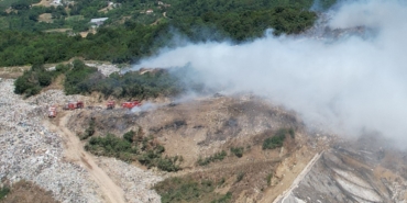 Yalova’da katı atık depolama sahasında yangını