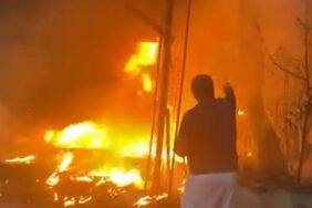 Yalova’da yalıtım malzemesi deposunda korkutan yangın