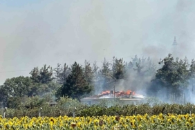 Yangında Uludağ Üniversitesine ait tesisin çatısı yandı