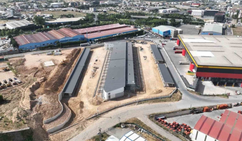 Yeni hal binasında ilerleme oranı yüzde 87