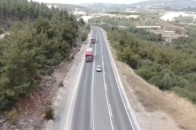 12 araç sürücüsü drone denetiminden kaçamadı