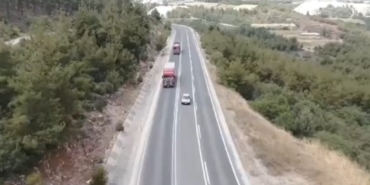 12 araç sürücüsü drone denetiminden kaçamadı