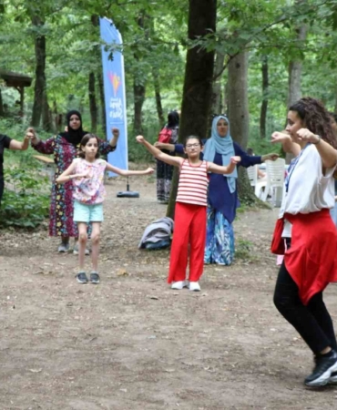 Aileler doğayla iç içe vakit geçirdi