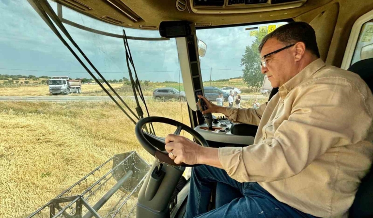 Altıeylül’de altın başak hasadı gerçekleşti