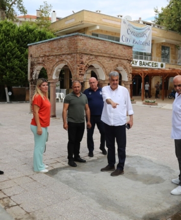 Altınoluk’un tarihi Çınaraltı Çay Bahçesi yeniden açılıyor