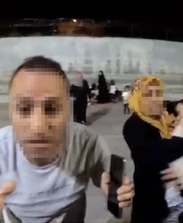 Arnavutköy’de ilginç olay, bisiklet parkurunda bisiklet süren çocuğa saldırı