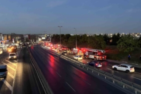 Atatürk Havalimanı çevresindeki yeşillik alanda yangın