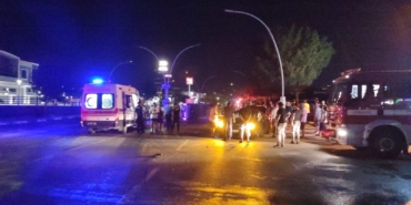 Ayvalık’ta iki araç çarpıştı: 2 yaralı