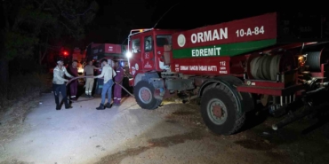 Ayvalık’ta ki orman yangını kontrol altına alındı