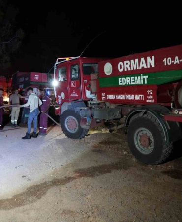 Ayvalık’ta ki orman yangını kontrol altına alındı