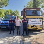 Babaeski’de çalınan kamyonu jandarma buldu