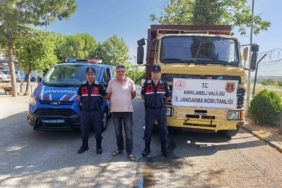 Babaeski’de çalınan kamyonu jandarma buldu