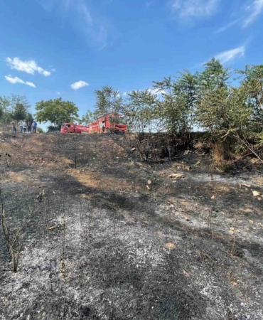 Babaeski’de çöplükte çıkan yangın söndürüldü