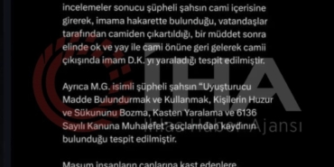 Bağcılar’da okla vurulan imam taburcu oldu: İmamın eşi: "Şükürler olsun, sağlık durumu iyi"