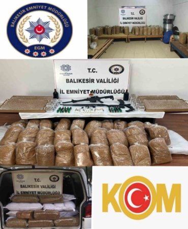 Balıkesir’de kaçak tütün operasyonu: 6 gözaltı