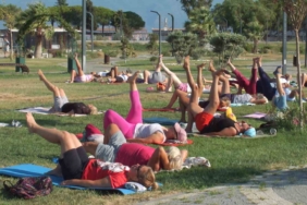 Balıkesir’de kadınlar sabah sporunda buluştu