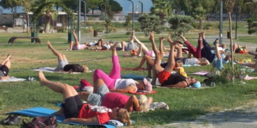 Balıkesir’de kadınlar sabah sporunda buluştu