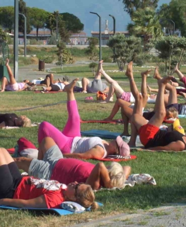 Balıkesir’de kadınlar sabah sporunda buluştu