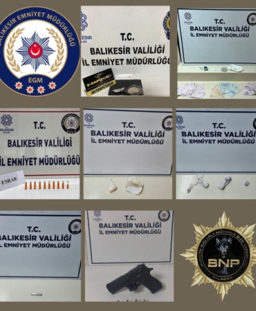 Balıkesir’de uyuşturucu operasyonu: 4 şahıs tutuklandı