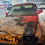 Bandırmaspor katlı otoparkında araç yangını