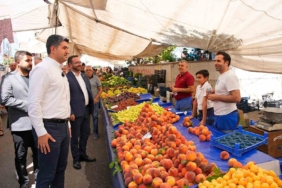 Başkan Adıgüzel pazar ziyaretinde: “İlk defa seçimden seçime dolaşmayan bir Başkan görüyoruz”