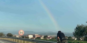 Biga’da gökkuşağı güzelliği