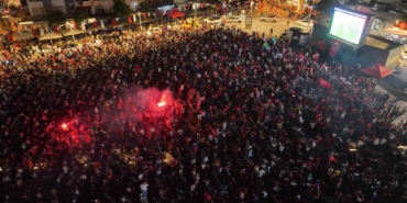 Binlerce Kocaelili tek yürek oldu, gol sevinci görülmeye değerdi